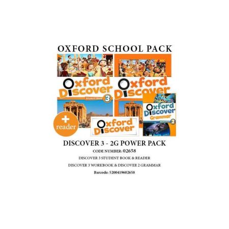 OXFORD DISCOVER 3 - 2G POWER PACK (SB+ WB+ READER+ DISCOVER 2 GRAMMAR) - 02658