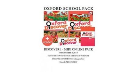 OXFORD DISCOVER 1 PACK MIDI ONLINE (SB + WB (+ ONLINE PRACTICE) + READER) - 02818