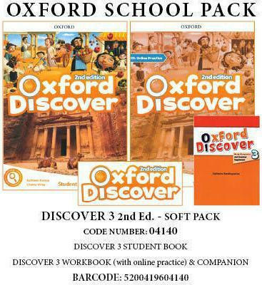 OXFORD DISCOVER 3 SOFT PACK (SB + WB   ONLINE PRACTICE + COMPANION) - 04140 2ND ED