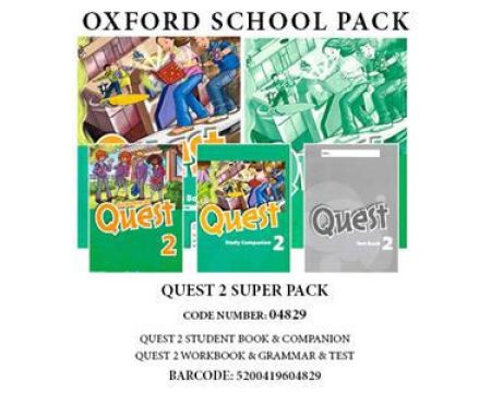 QUEST 2 SUPER PACK (SB +WB + GRAMMAR +COMPANION +TEST)- 04829