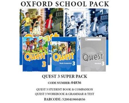 QUEST 3 SUPER PACK (SB +WB + GRAMMAR +COMPANION +TEST)- 04836