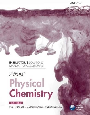INSTRUCTORS SOLUTION MANUAL TO ACCOMPANY ATKINS PHYSICAL 9TH ED PB