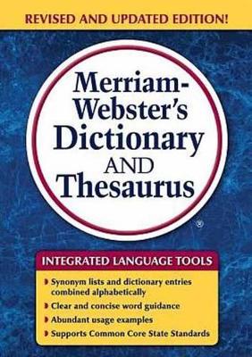 MERRIAM - WEBSTERS DICTIONARY   THESAURUS AND UPDATED REVISED PB
