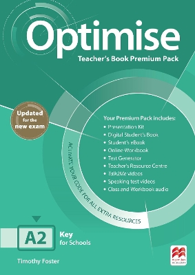 OPTIMISE A2 TCHRS PREMIUM PACK UPDATED FOR NEW EXAM