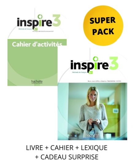 INSPIRE 3 SUPER PACK (LIVRE + CAHIER + LEXIQUE + CADEAU SURPRISE)