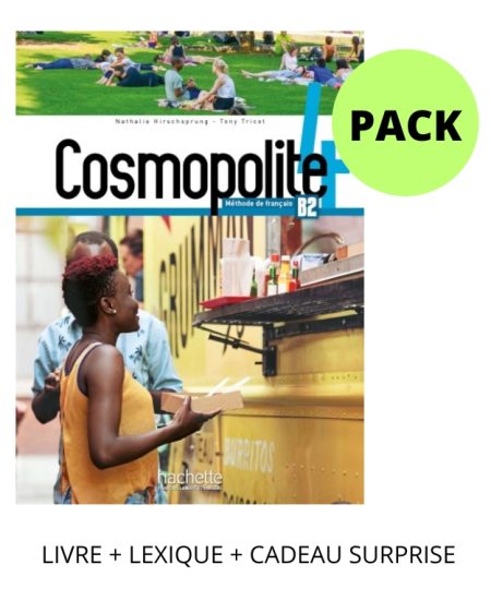 COSMOPOLITE 4 PACK (LIVRE + LEXIQUE + CADEAU SURPRISE)