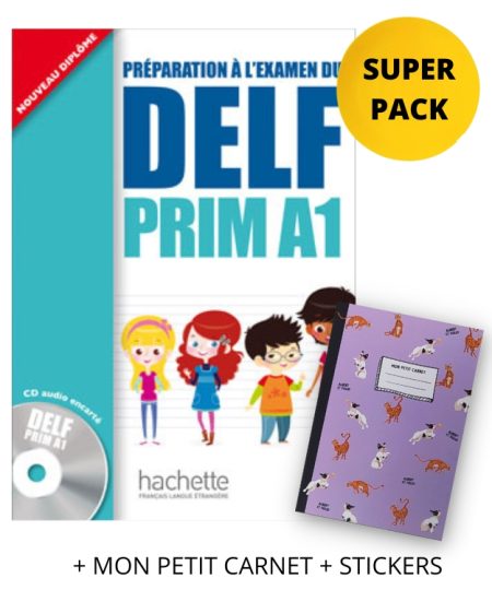 DELF PRIM A1 SUPER PACK (+ MON PETIT CARNET + STICKERS)