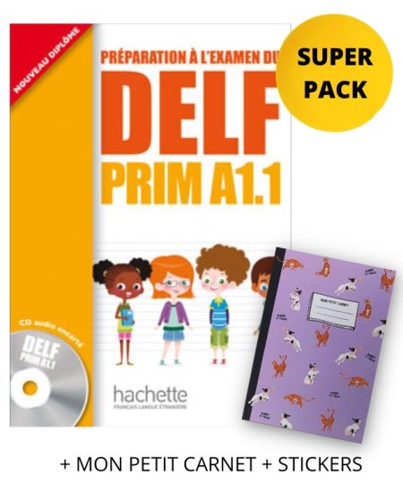 DELF PRIM A1.1 SUPER PACK (+ MON PETIT CARNET + STICKERS)