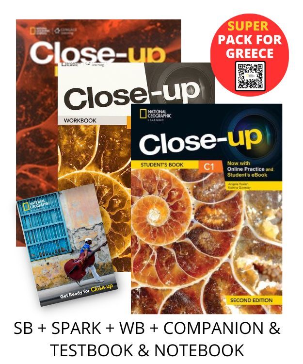 CLOSE-UP C1 SUPER PACK FOR GREECE (SB + SPARK + WB + COMPANION TESTBOOK NOTEBOOK) 2ND ED