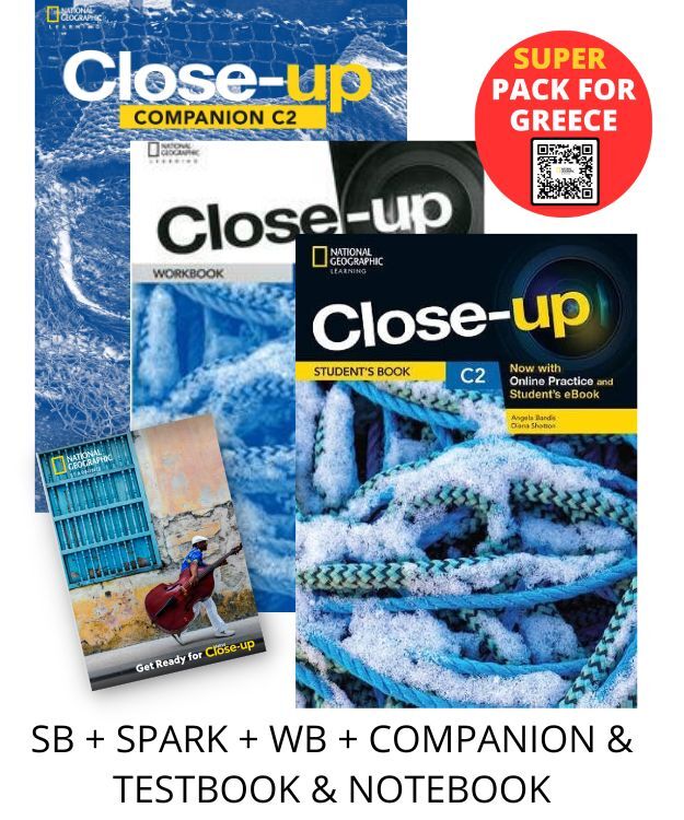 CLOSE-UP C2 SUPER PACK FOR GREECE (SB + SPARK + WB + COMPANION TESTBOOK NOTEBOOK) 2ND ED