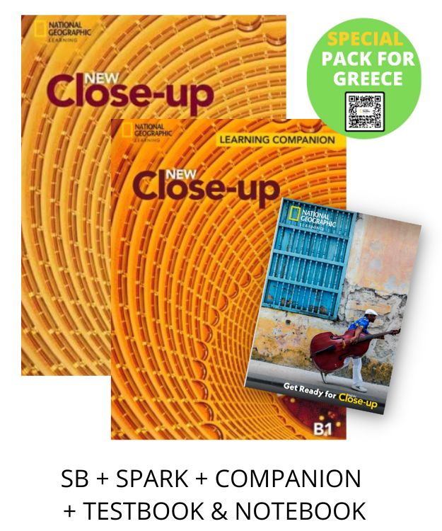 NEW CLOSE-UP B1 SPECIAL PACK FOR GREECE (SB + SPARK + COMPANION TESTBOOK NOTEBOOK)
