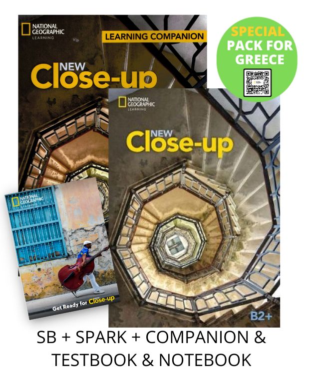 NEW CLOSE-UP B2+ SPECIAL PACK FOR GREECE (SB + SPARK + COMPANION TESTBOOK NOTEBOOK)