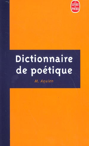 DICTIONNAIRE DE POETIQUE PB A FORMAT
