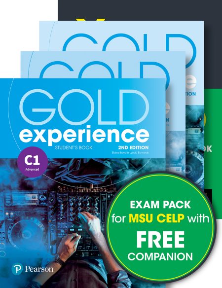 EXAM PACK MSU CELP: GOLD EXPERIENCE C1 SB WITH APP + WB + COMPANION + YORK PRACTICE TEST FOR MSU CELP